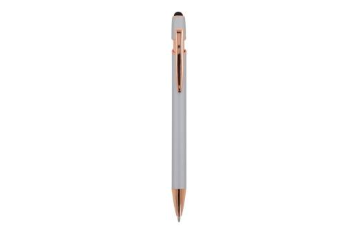 Ball pen Paris Deluxe Metal Rubberised Silver