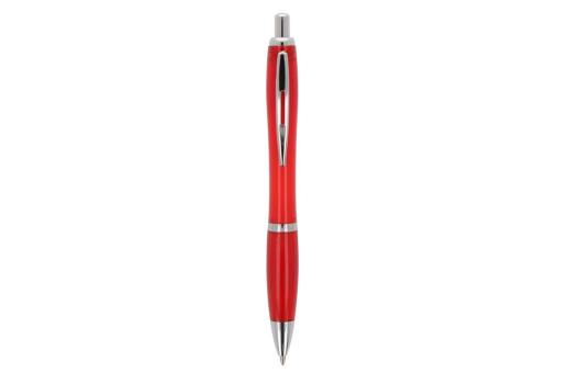 Ball pen Hawaii transparent Ocean Bound Plastic Transparent red