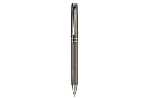 Ball pen metal 2 stripes Dark grey