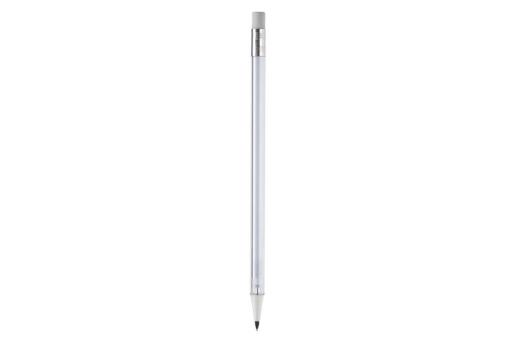 Illoc pencil transparent with eraser, white White,transparent