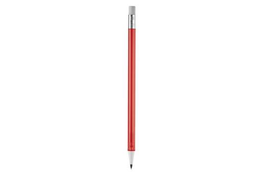 Illoc pencil transparent with eraser Transparent red