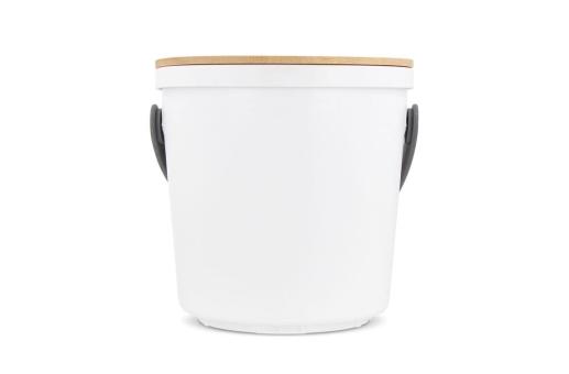 Lunch Containers R-PP & Bamboo White