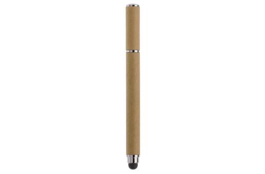 Cardboard notebook A6 + pen LT87949 Brown