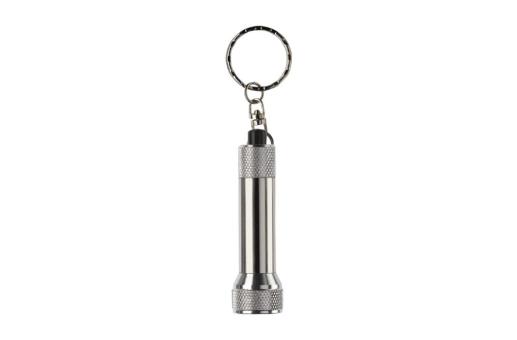 Mini LED light with keyring Silver