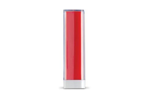 Powerbank transparent 2.200mAh Transparent red