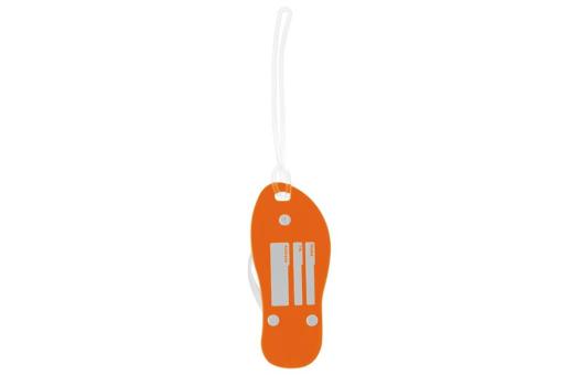 Luggage tag slipper Orange