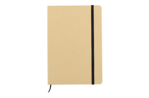 Cardboard notebook round corners A6 Brown