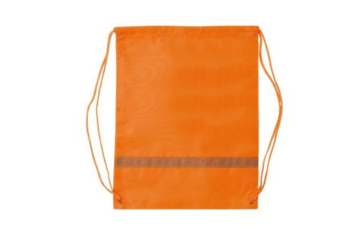 Drawstring bag reflective Orange