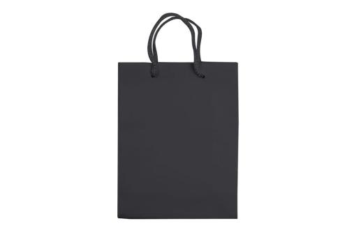 Laminierte Papiertasche, klein Schwarz