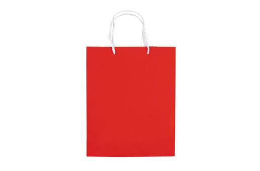 Laminierte Papiertasche, mittel Rot