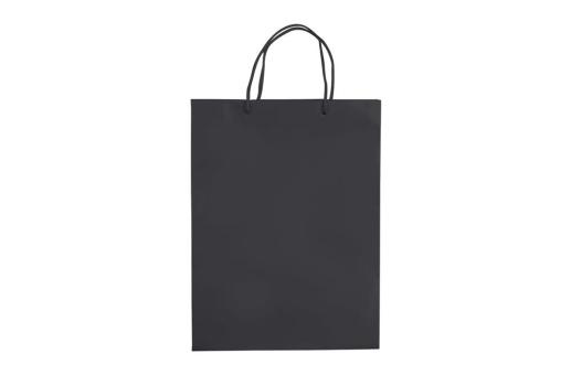 Laminierte Papiertasche, groß Schwarz