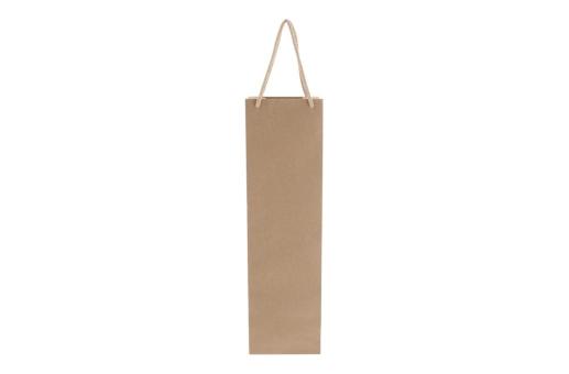 Wine gift bag 120g/m² 11,5x11,5x40cm Brown