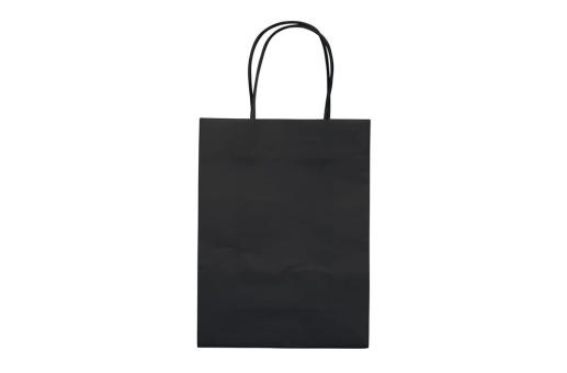 Kleine Papiertasche im Eco Look 120g/m² Schwarz