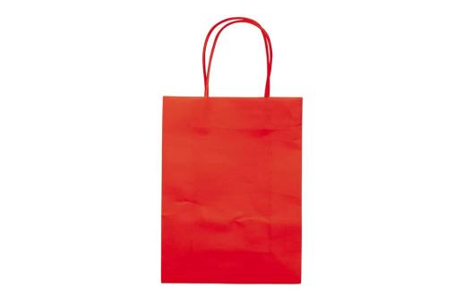 Kleine Papiertasche im Eco Look 120g/m² Rot