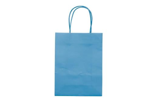 Kleine Papiertasche im Eco Look 120g/m² Hellblau