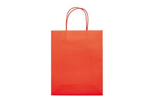 Mittlere Papiertasche im Eco Look 120g/m² Rot