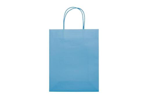 Mittlere Papiertasche im Eco Look 120g/m² Hellblau