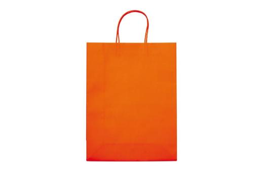 Große Papiertasche im Eco Look 120g/m² Orange