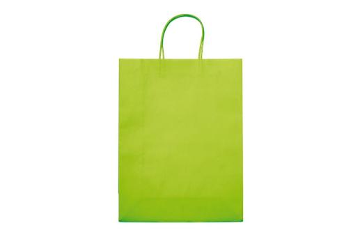 Große Papiertasche im Eco Look 120g/m² Hellgrün