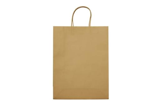 Große Papiertasche im Eco Look 120g/m² Hellbraun