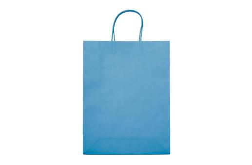 Große Papiertasche im Eco Look 120g/m² Hellblau