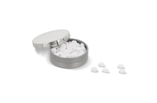 Mini-Clic-Dose Pfefferminzdose Silber