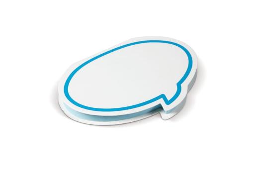 Adhesive notes speech bubble Blue/white