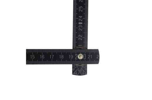 Folding ruler wood 2m premium painted Black