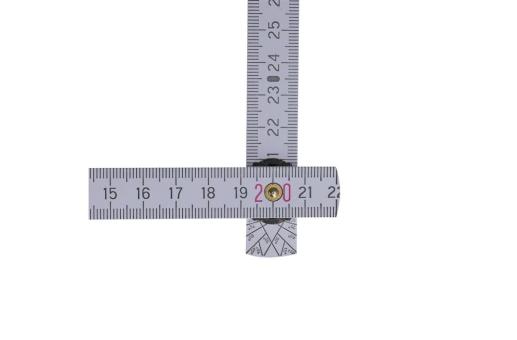 Folding ruler wood 2m premium painted White