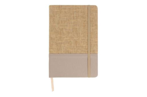 Notizbuch Jute R-PET GRS Ecru