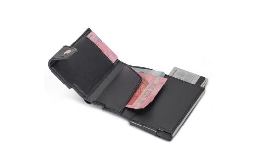 RFID card holder with wallet Black/silver