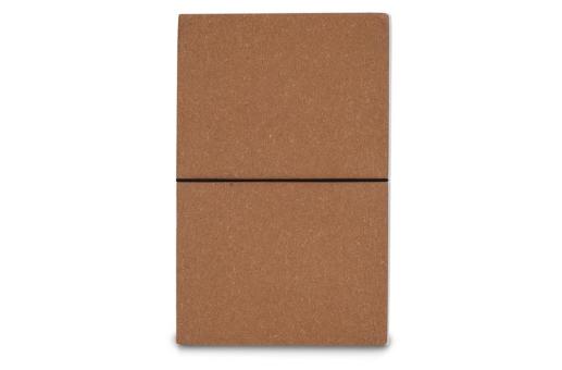 Recycled leather notebook A5 Light brown