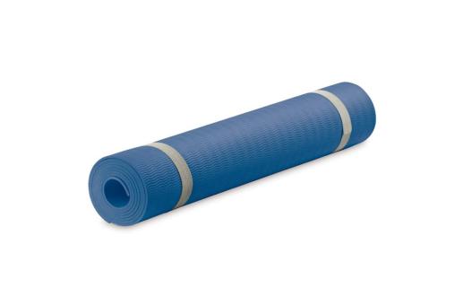 Fitness-Yogamatte mit Trageriemen Dunkelblau