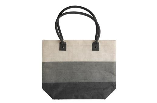 Beach bag jute 340g/m² Convoy grey