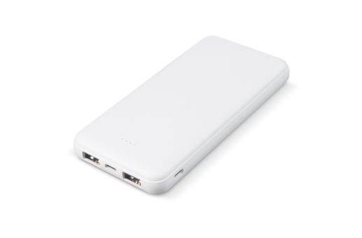 Powerbank „Elite“ inkl. Wireless-Charger, 5W, 8.000mAh Weiß