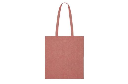 Shopping bag recycled cotton 38x42cm Red