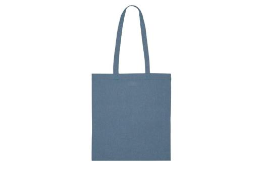 Shopping bag recycled cotton 38x42cm Aztec blue