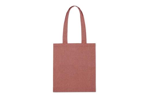 Shopping bag recycled cotton 38x42x10cm Red