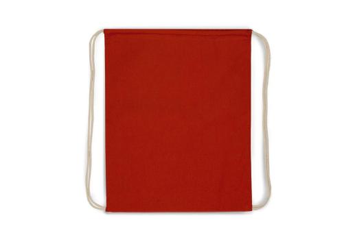 Kordelzugbeutel baumwolle OEKO-TEX® 140g/m² 35x45cm Rot