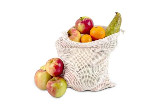 Reusable food bag OEKO-TEX® natural cotton 25x30cm Ecru