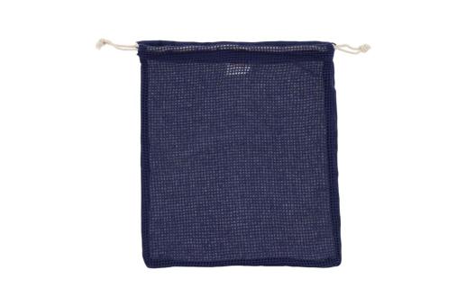 Reusable food bag OEKO-TEX® cotton 25x30cm Dark blue