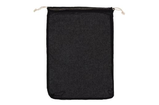 Reusable food bag OEKO-TEX® cotton 30x40cm Black