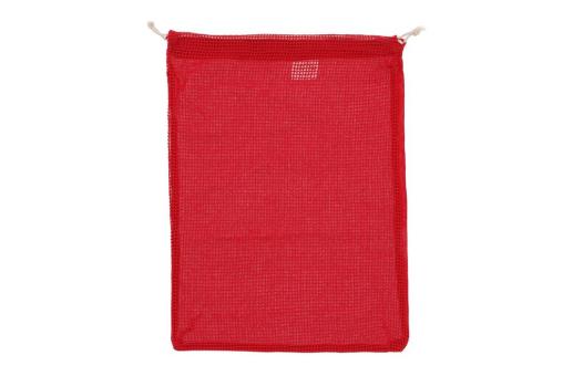 Wiederverwendbare Lebensmitteltasche OEKO-TEX® Baumwolle 30x40cm Rot