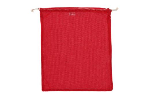 Wiederverwendbare Lebensmitteltasche OEKO-TEX® Baumwolle 40x45cm Rot