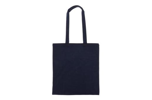 Recycled cotton bag 140g/m² 38x42cm Dark blue