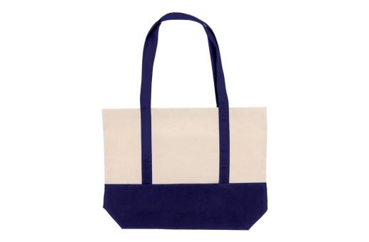 Strandtasche Baumwollsegeltuch OEKO-TEX® 280g/m² 42x10x30cm Dunkelblau