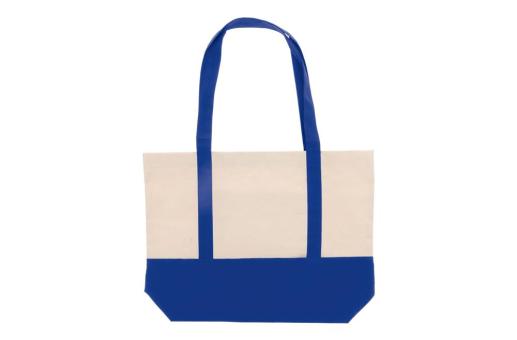 Strandtasche Baumwollsegeltuch OEKO-TEX® 280g/m² 42x10x30cm Blau