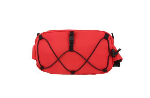 Crossbody bag R-PET with drawcord Red