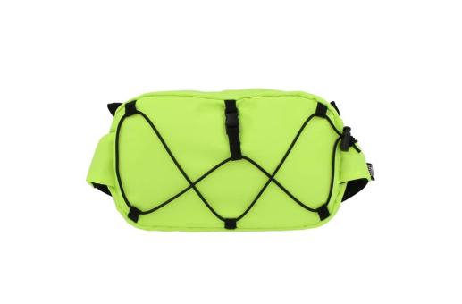 Crossbody bag R-PET with drawcord Light green