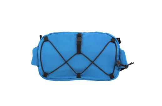 Crossbody bag R-PET with drawcord Aztec blue